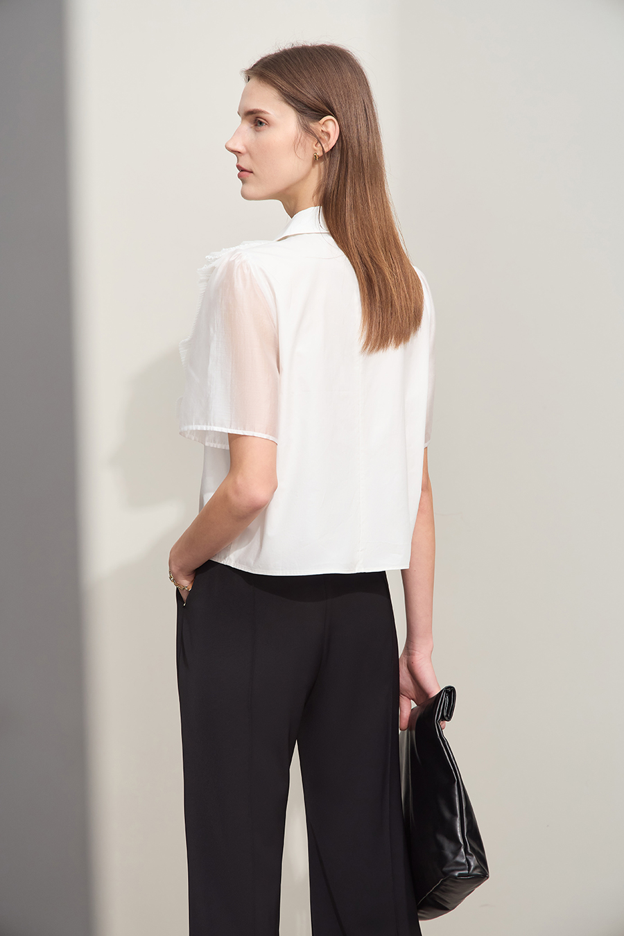 Cotton Tencel Splicing Shirt