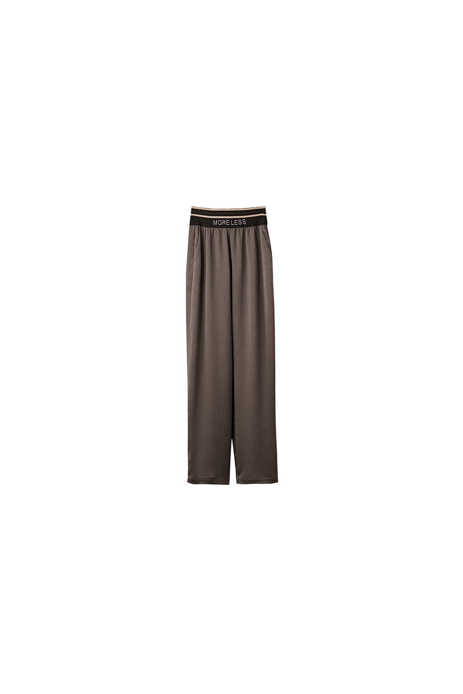 Satin Wide Leg Casual Pants