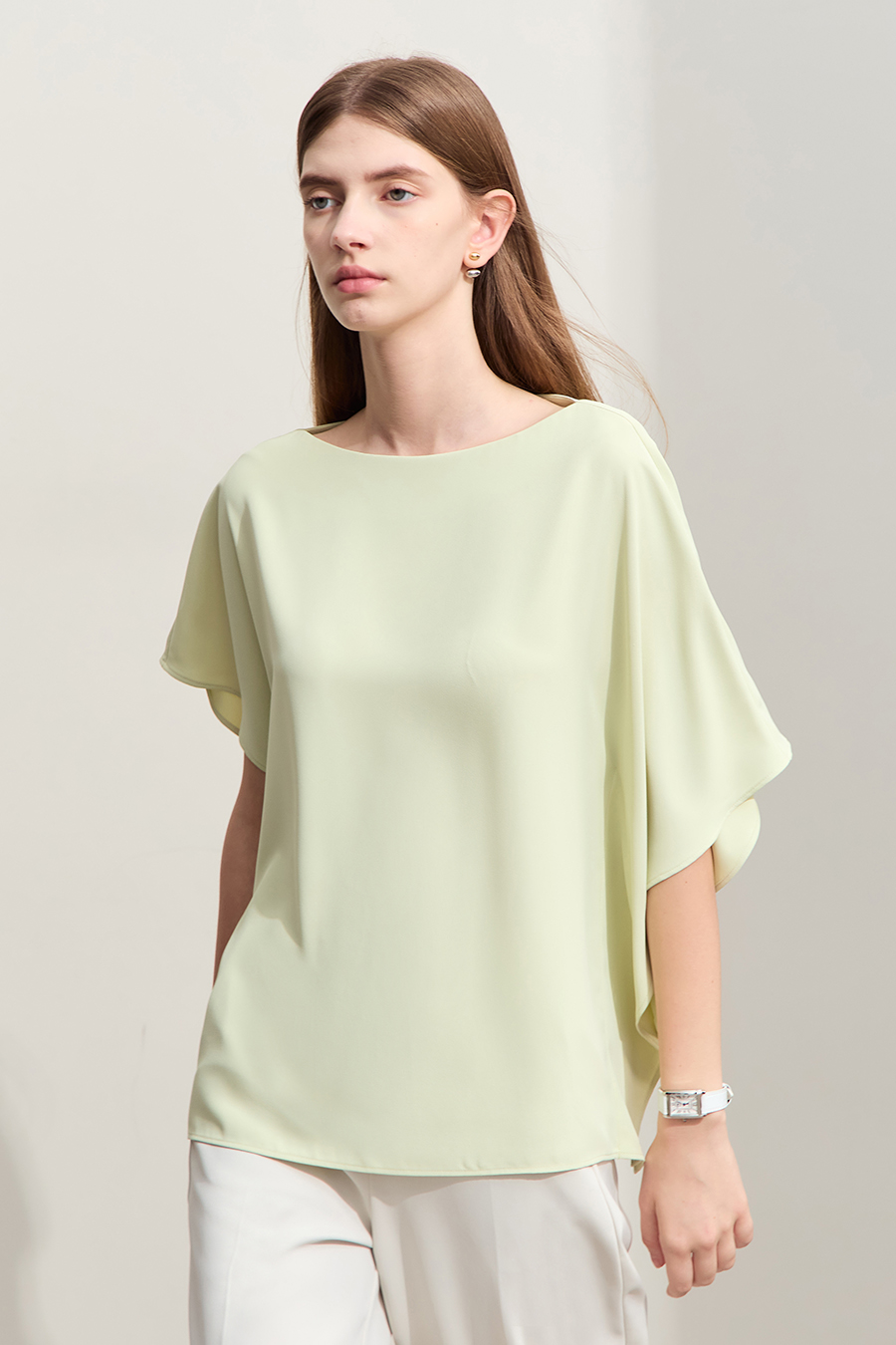 Asymmetric Chiffon Blouse