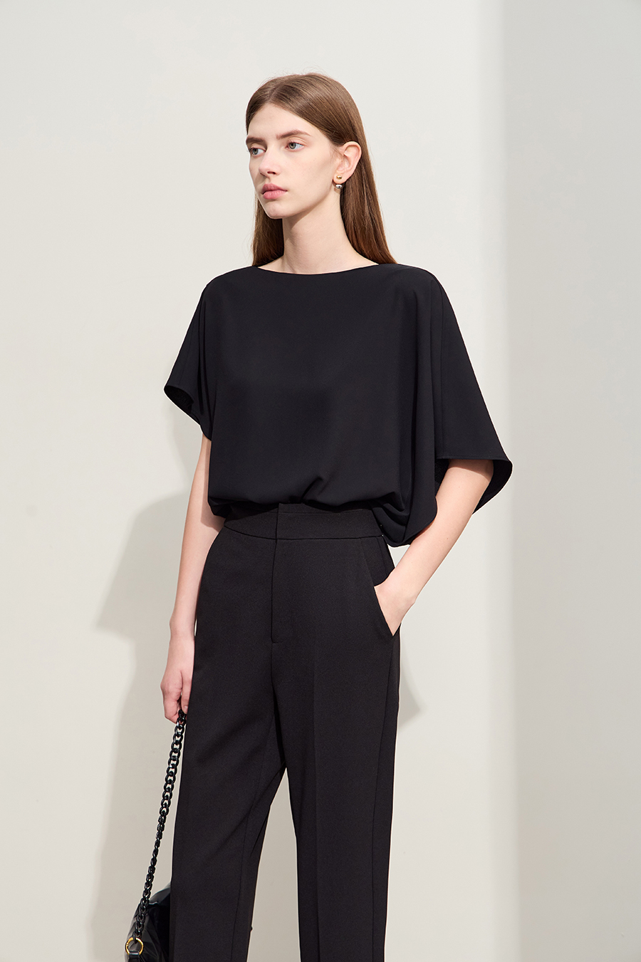 Asymmetric Chiffon Blouse