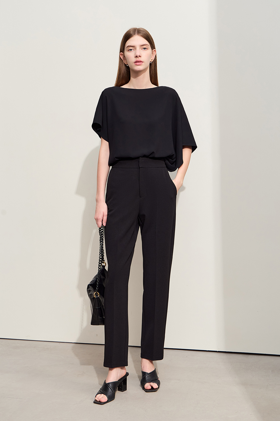 Asymmetric Chiffon Blouse