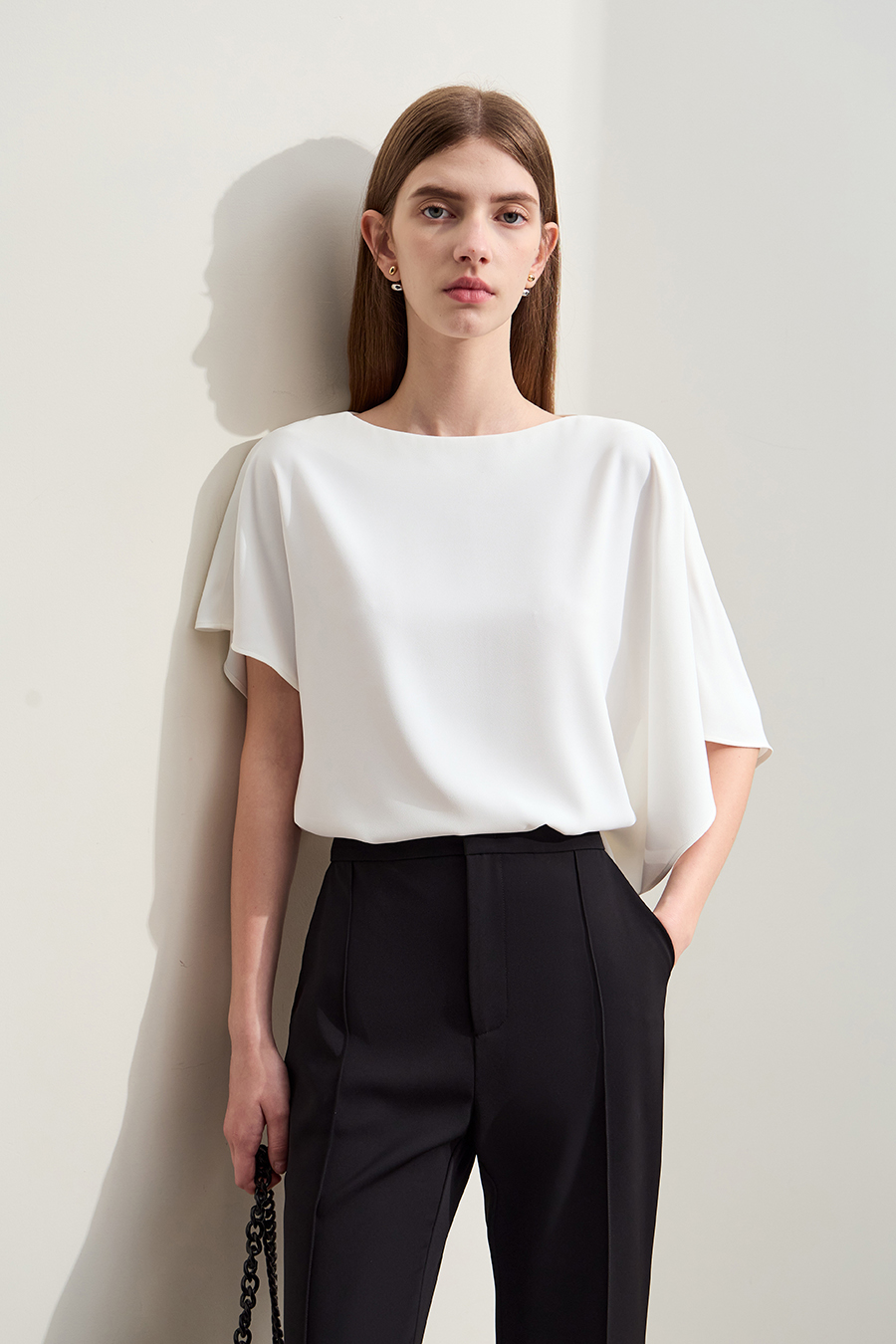 Asymmetric Chiffon Blouse
