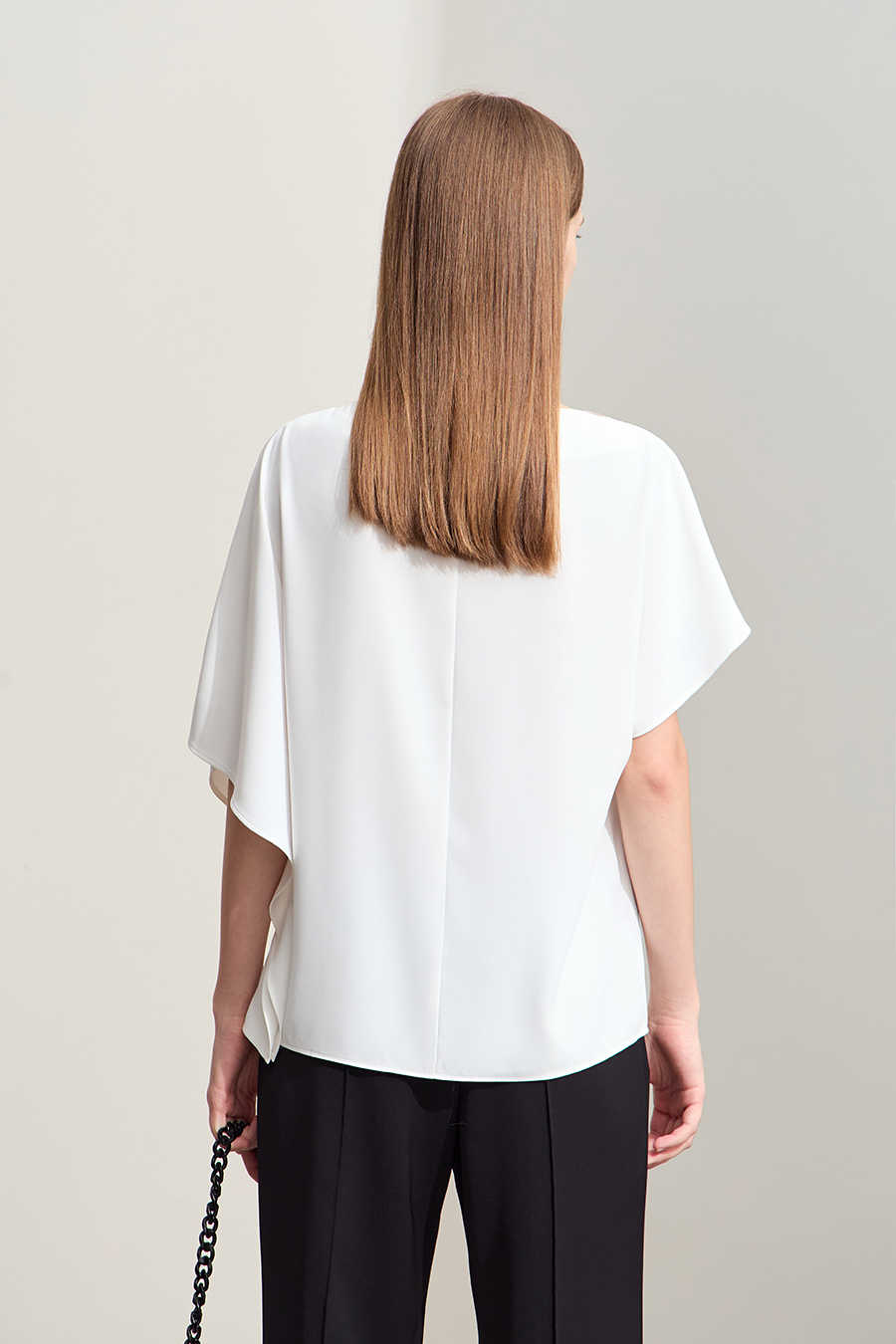 Asymmetric Chiffon Blouse