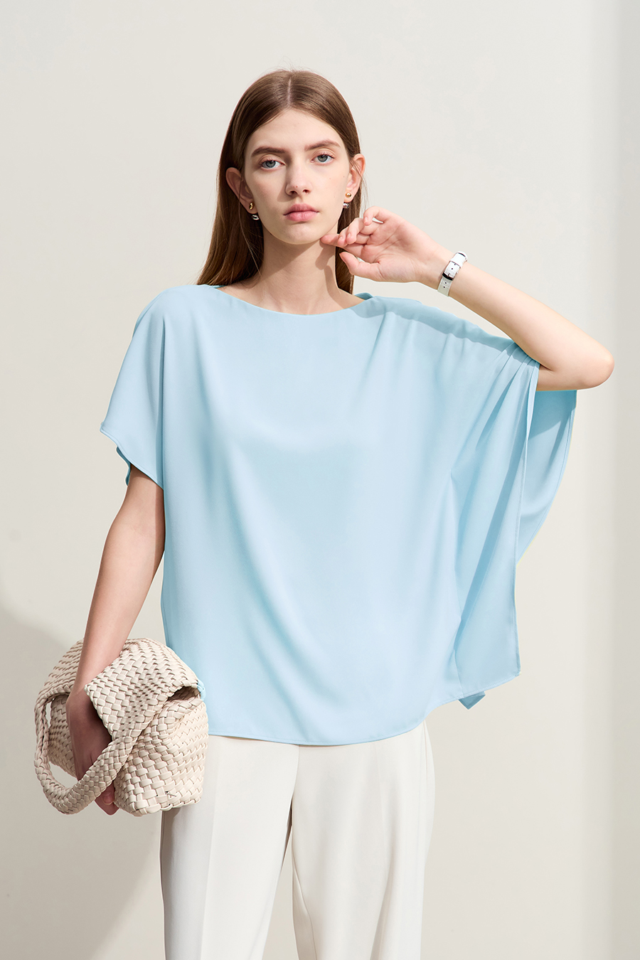 Asymmetric Chiffon Blouse