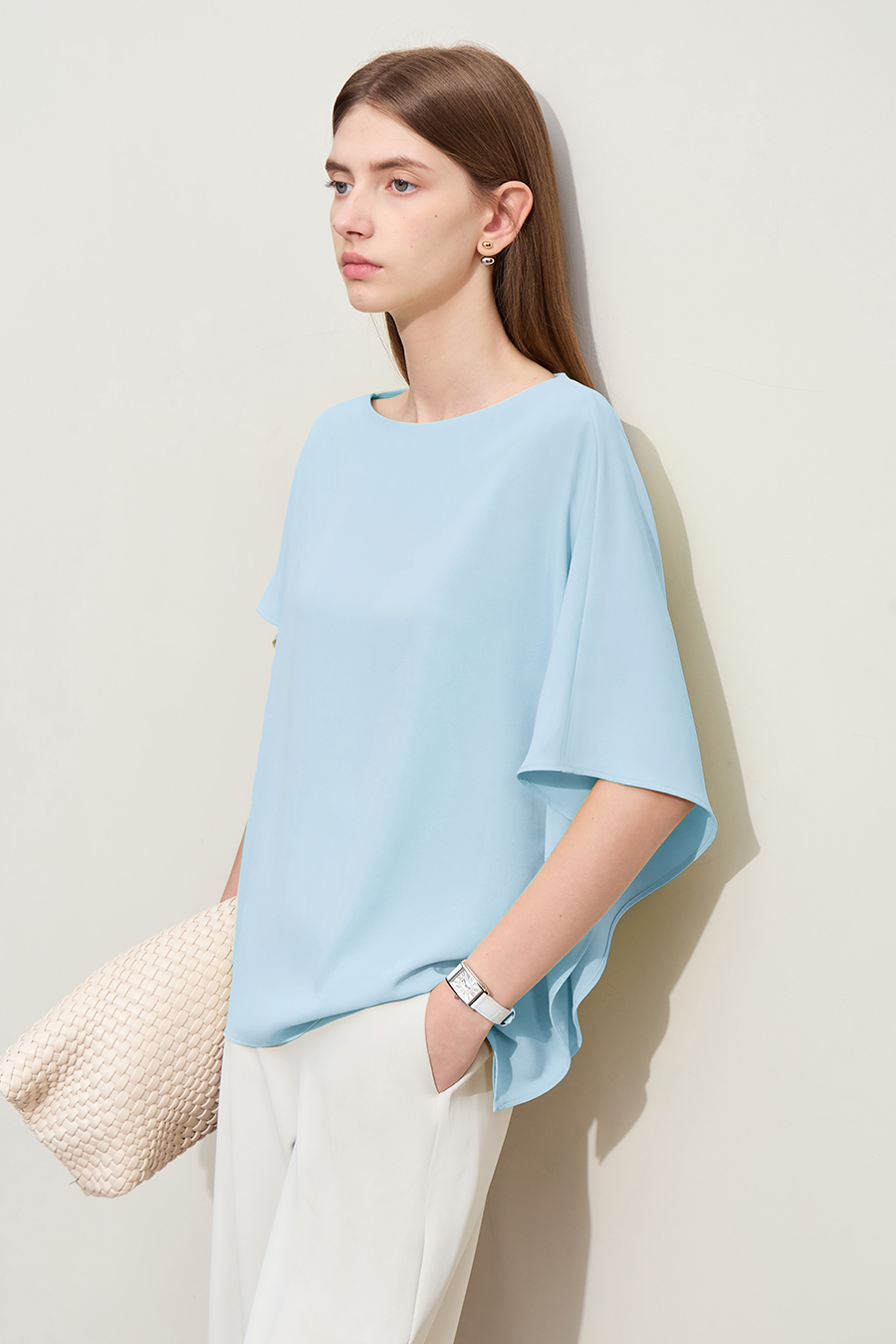 Asymmetric Chiffon Blouse