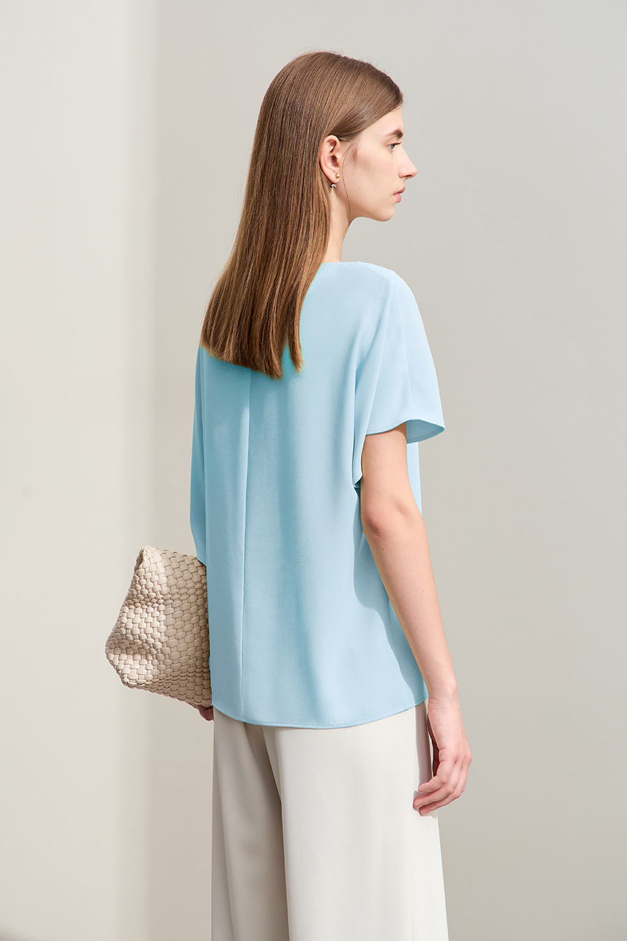 Asymmetric Chiffon Blouse