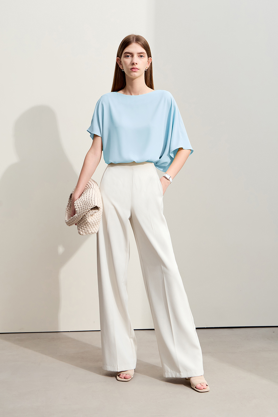 Asymmetric Chiffon Blouse