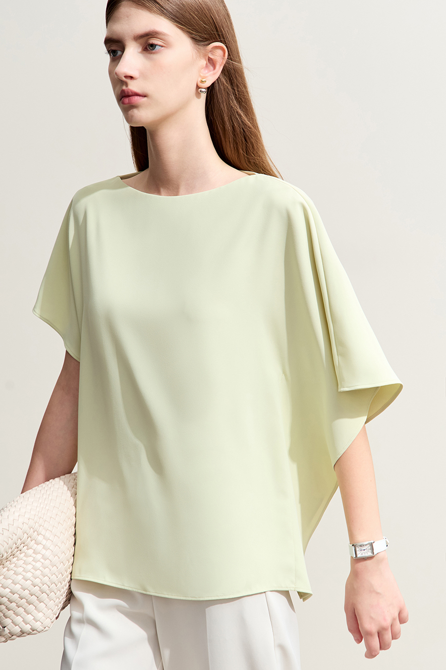 Asymmetric Chiffon Blouse