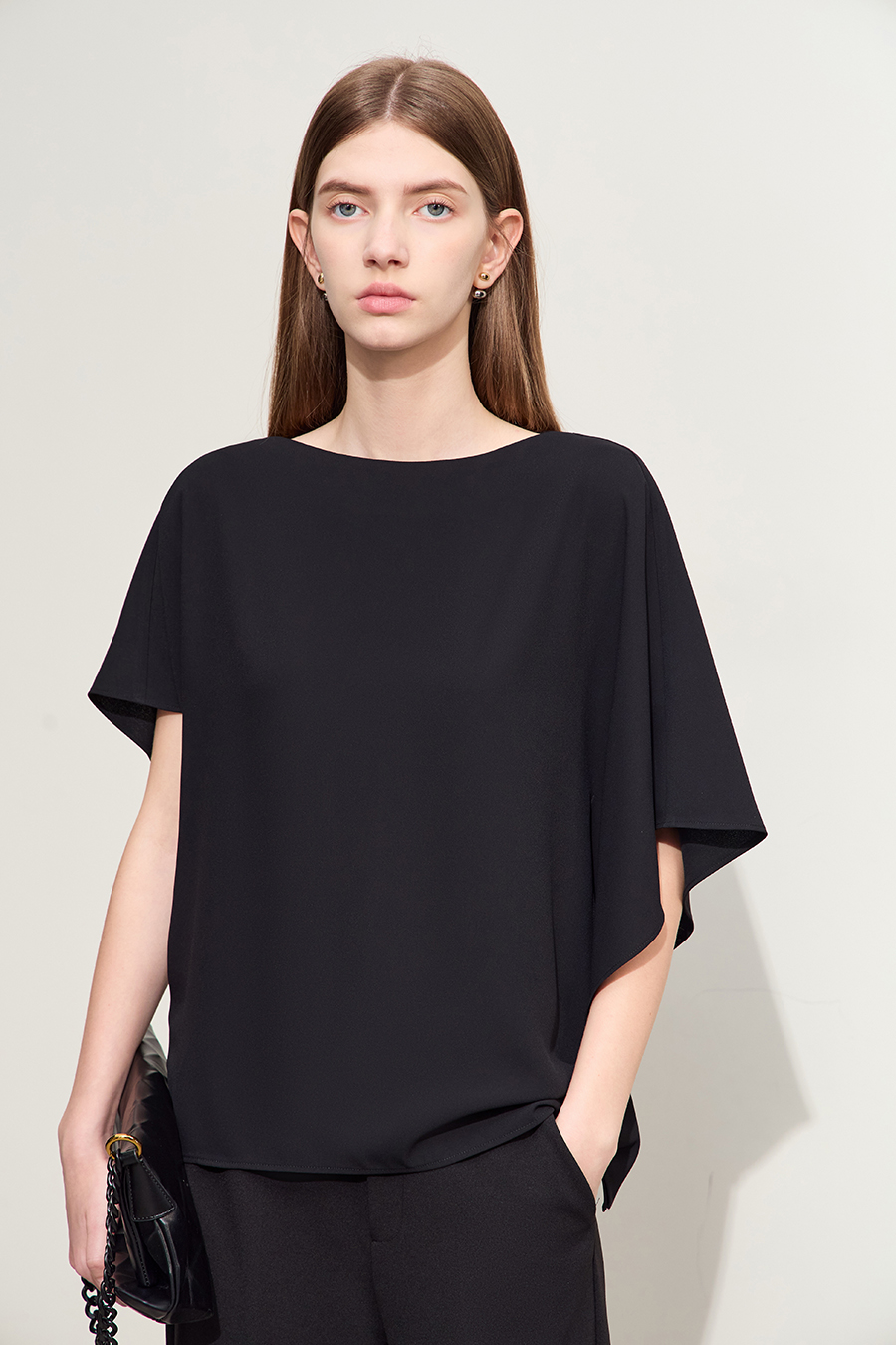 Asymmetric Chiffon Blouse