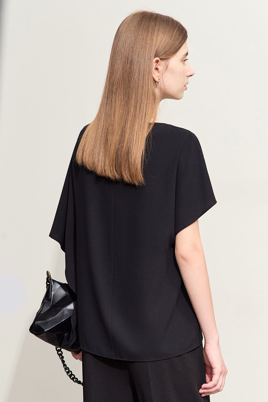 Asymmetric Chiffon Blouse