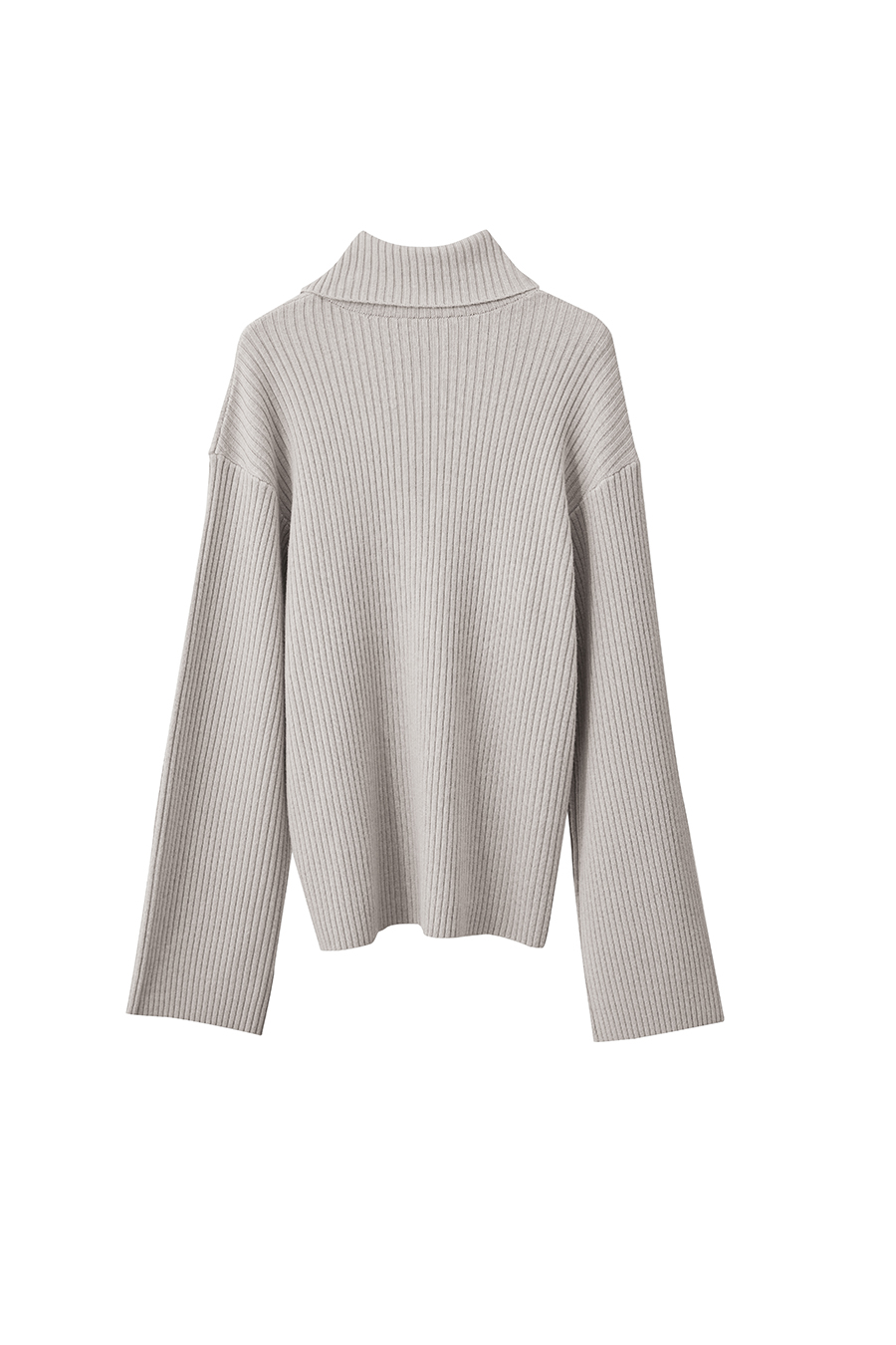 Lapel Drop-shoulder Sweater