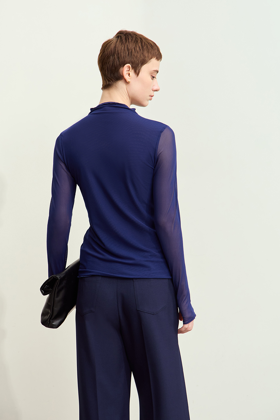 Slightly Sheer Mesh T - Shirt|AMII-AMII.com