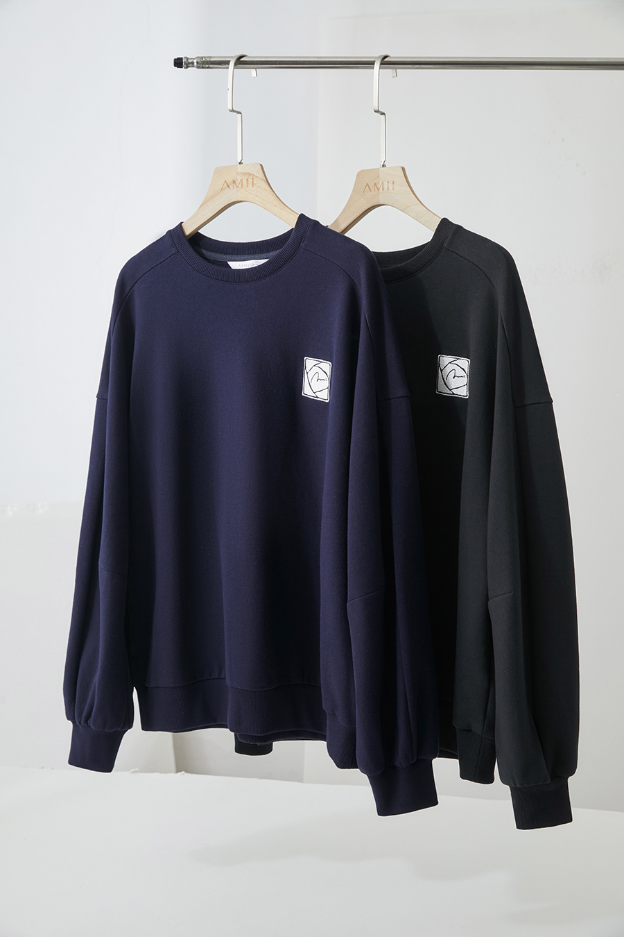 Letter Embroidered Fleece Sweatshirt