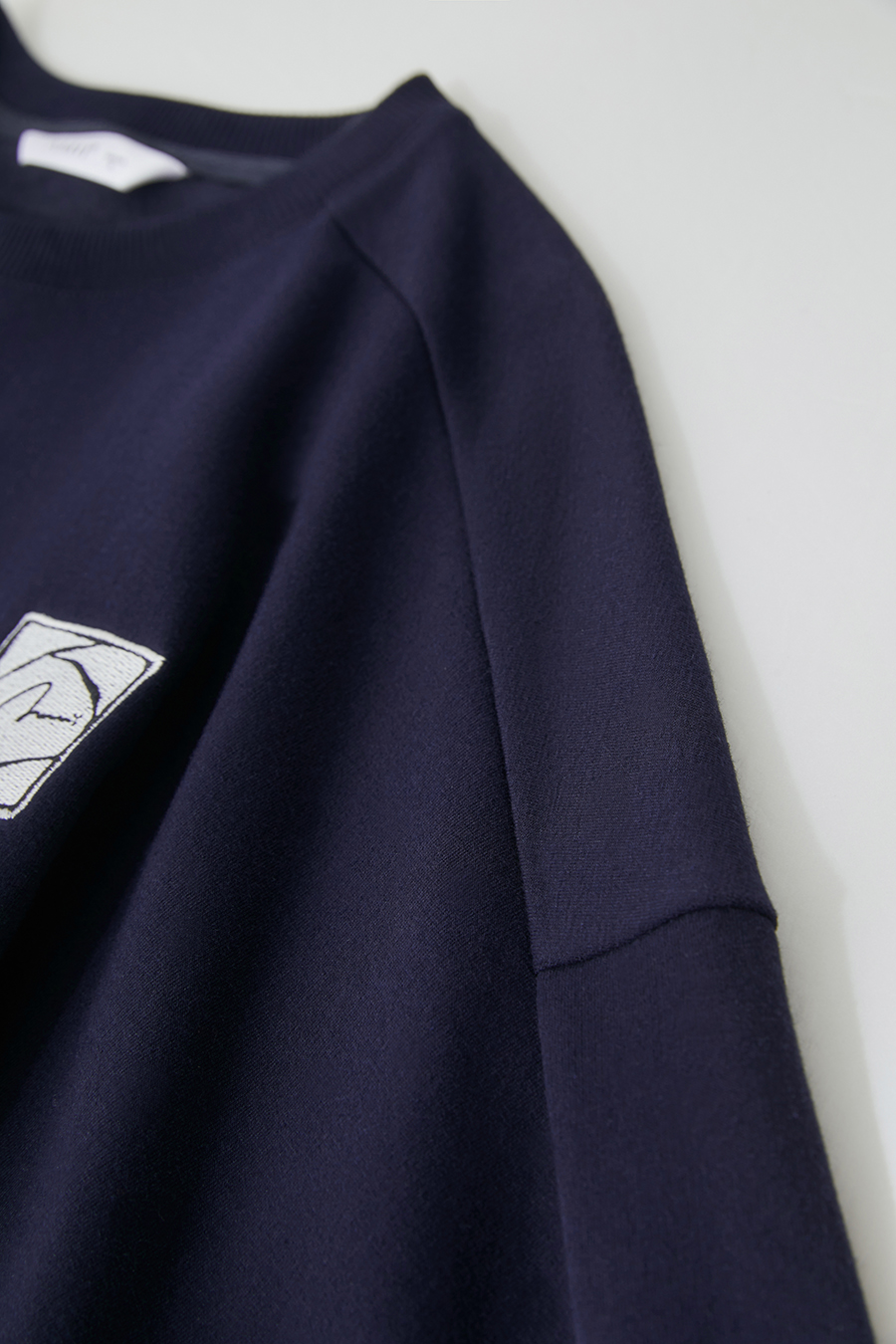 Letter Embroidered Fleece Sweatshirt