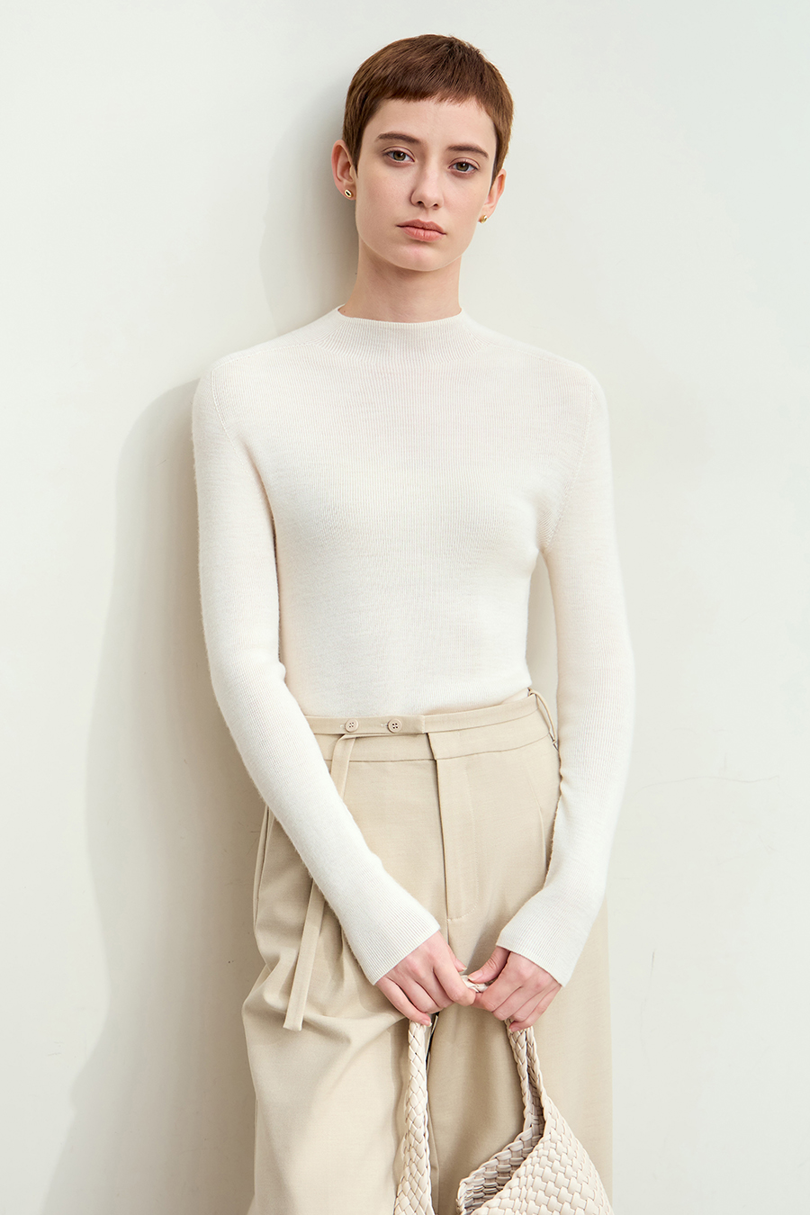 All Wool Seamless Sweater|AMII-AMII.com