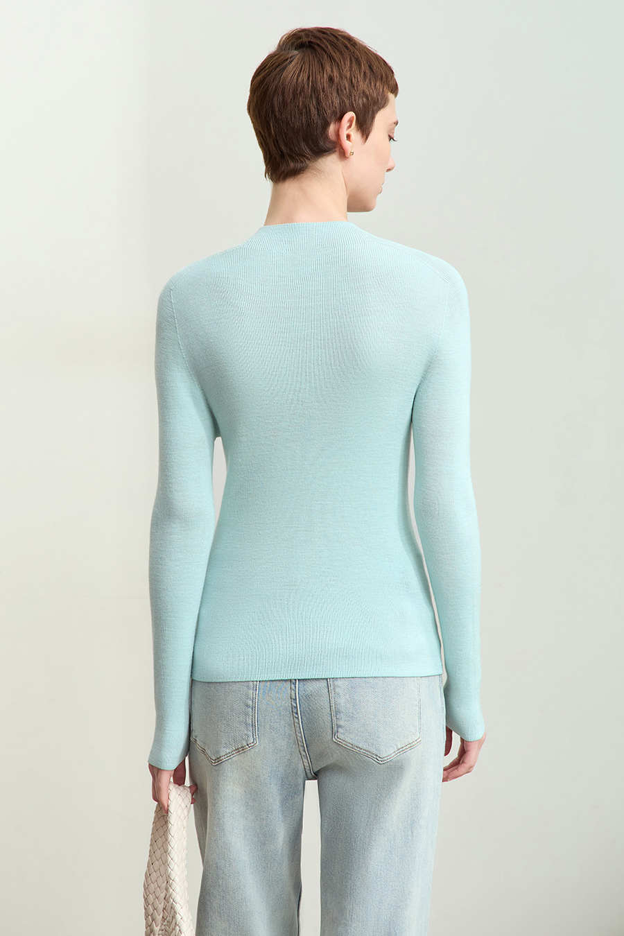 All Wool Seamless Sweater|AMII-AMII.com