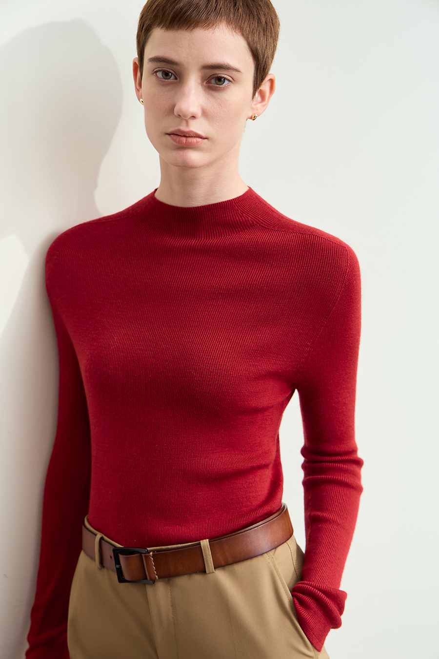 All Wool Seamless Sweater|AMII-AMII.com