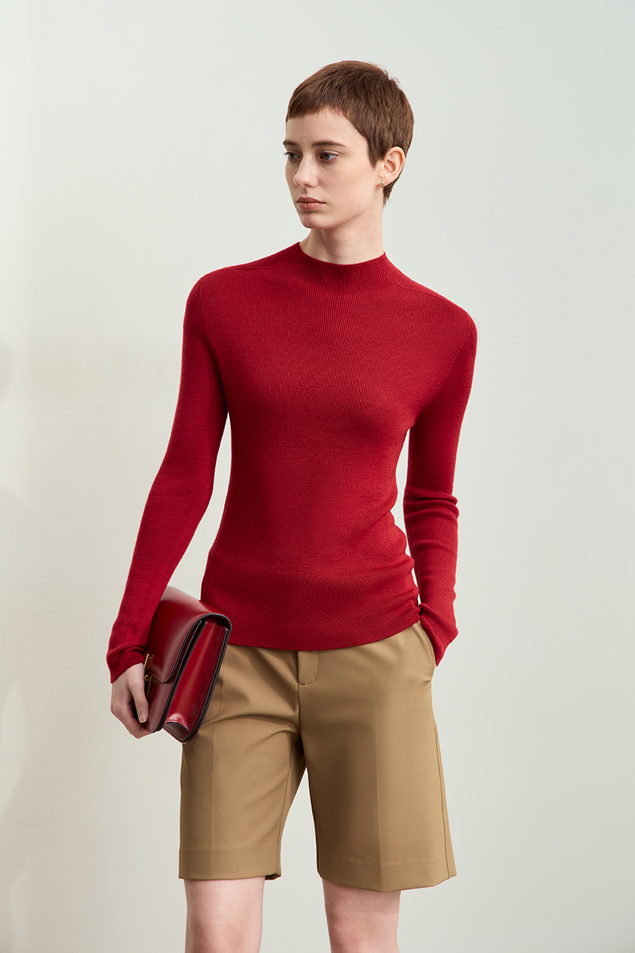 All Wool Seamless Sweater|AMII-AMII.com