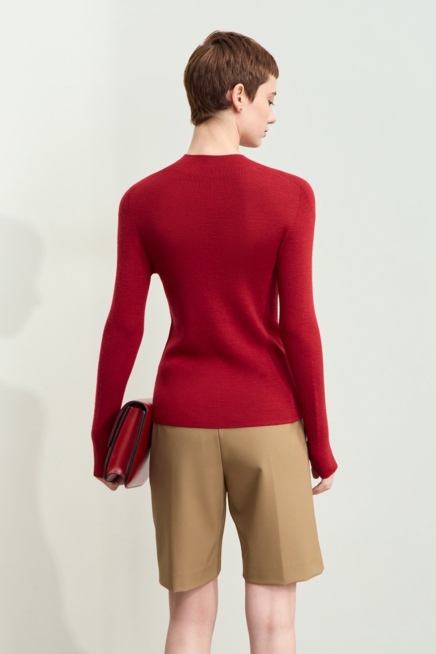 All Wool Seamless Sweater|AMII-AMII.com