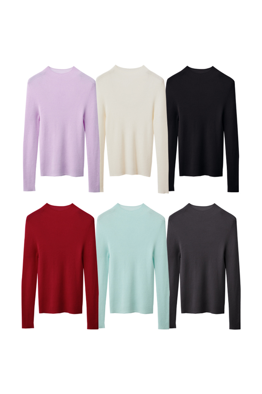 All Wool Seamless Sweater|AMII-AMII.com