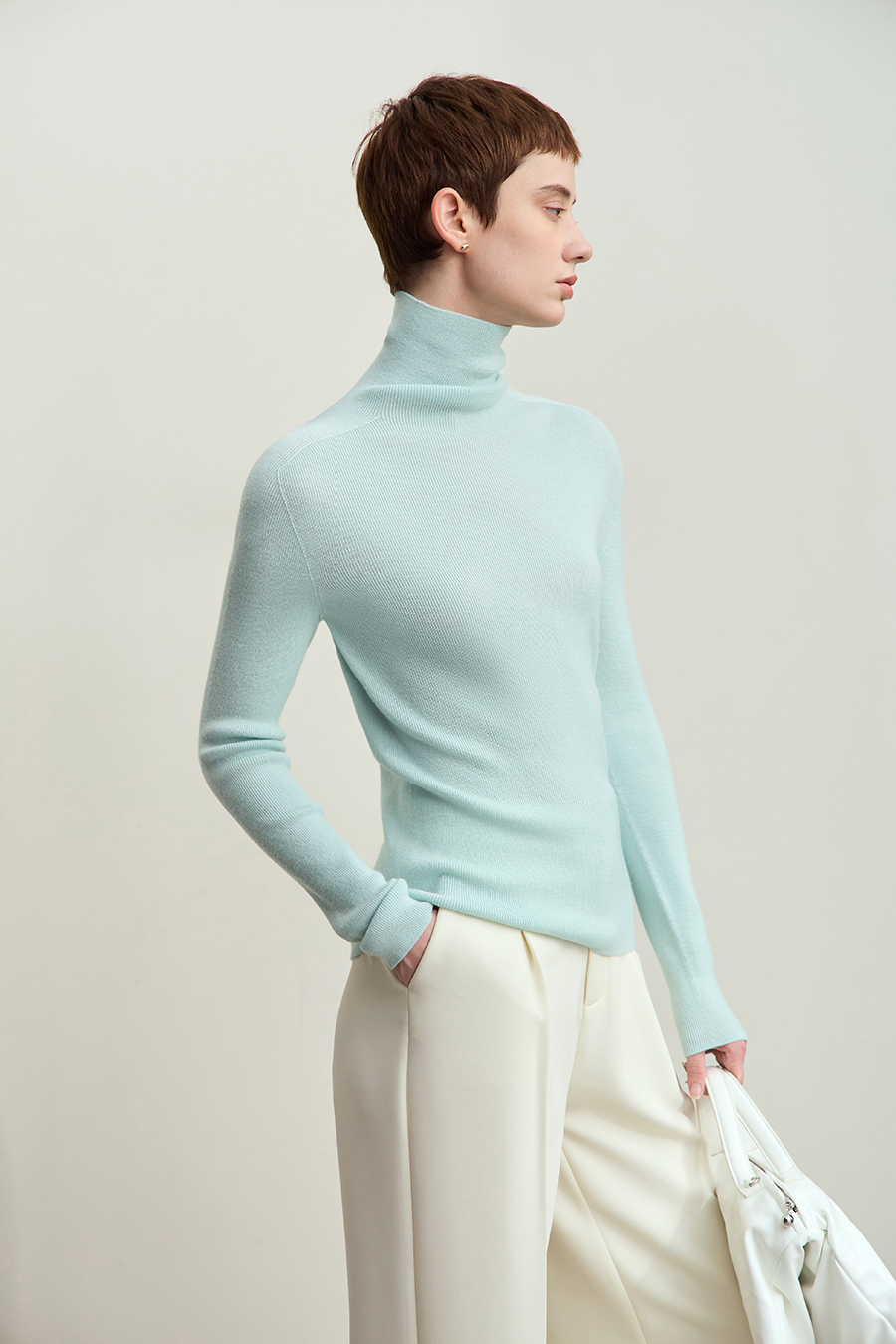 Seamless All - Wool Sweater|AMII-AMII.com