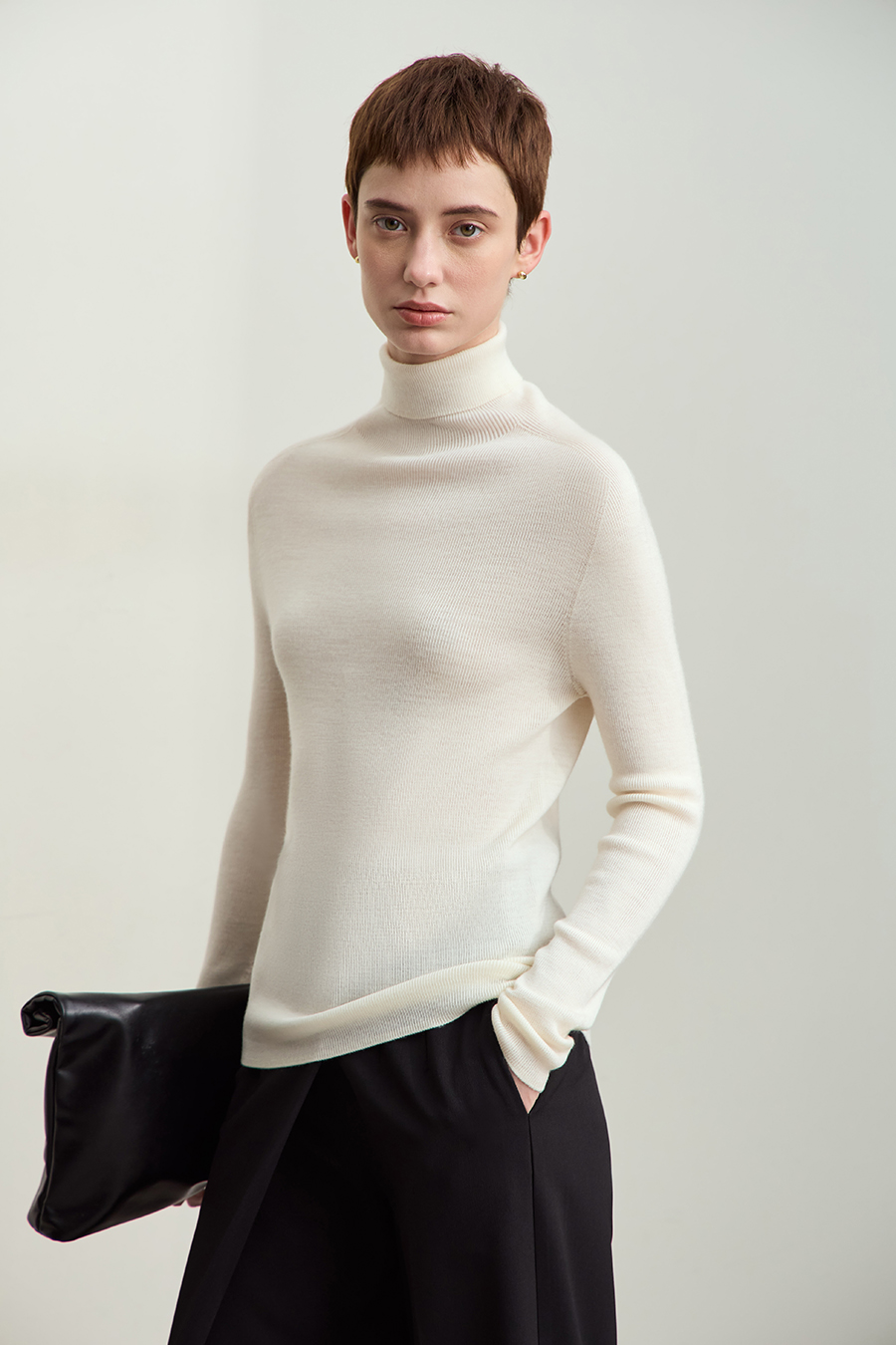 Seamless All - Wool Sweater|AMII-AMII.com