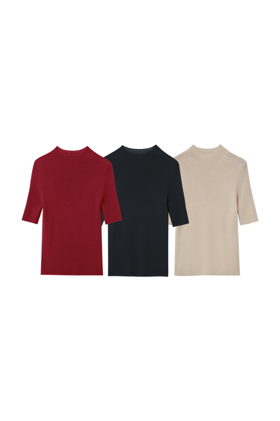 Seamless Mid-Sleeve Sweater