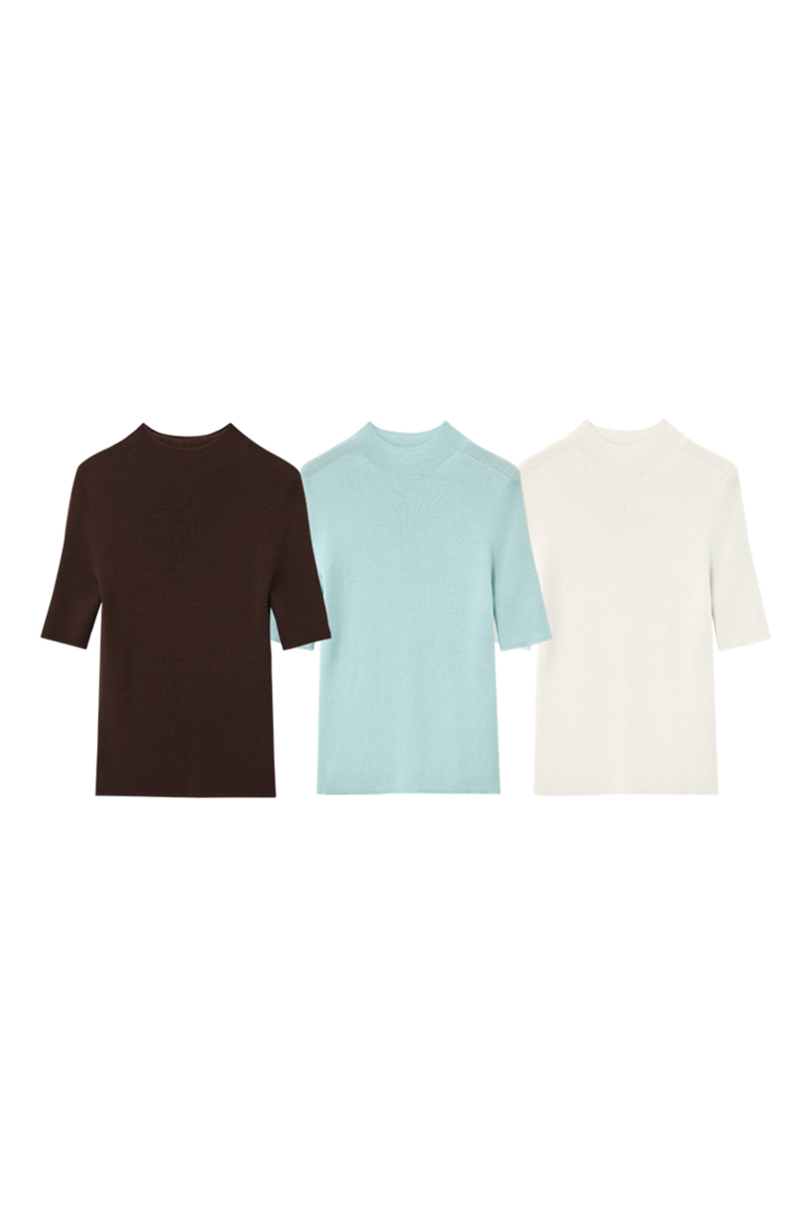 Seamless Mid-Sleeve Sweater