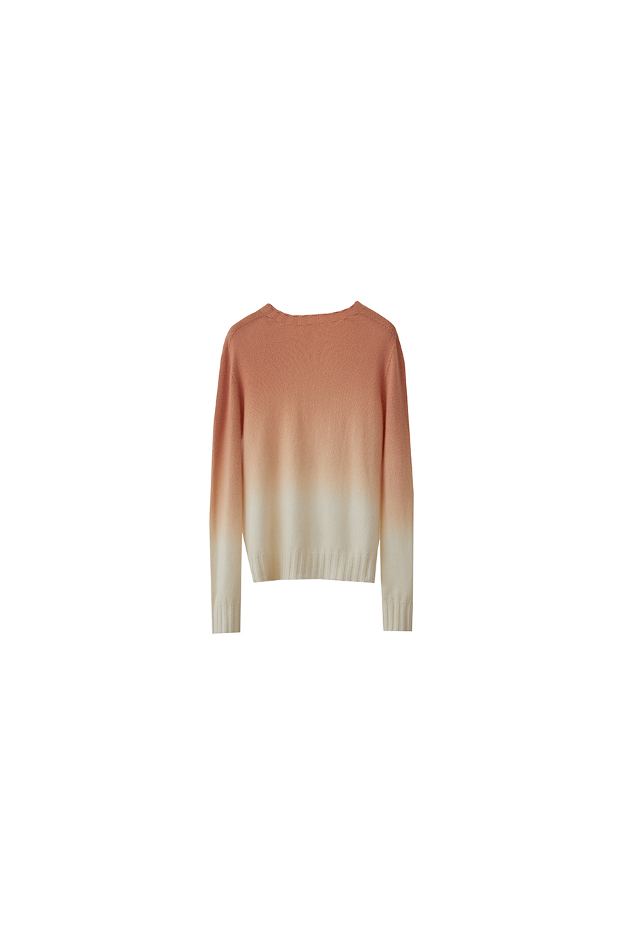 Crew Neck Seamless Ombre Sweater