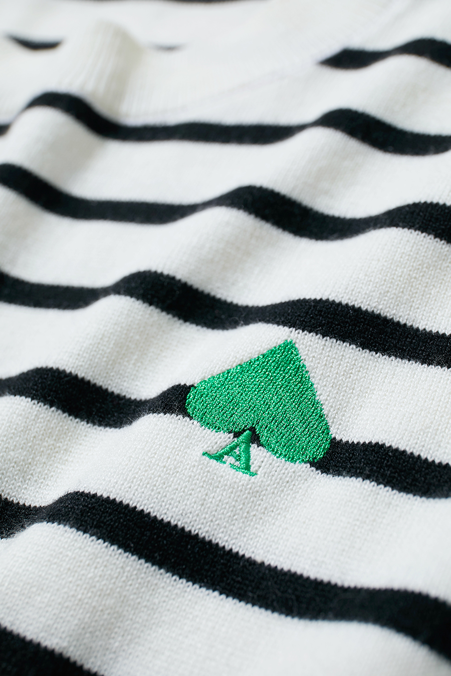 Color Block Embroidered Striped Sweater