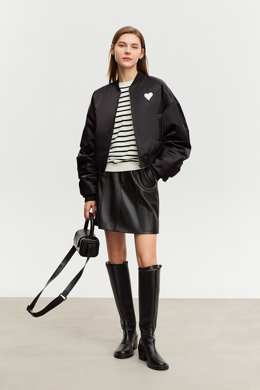 Color Block Embroidered Striped Sweater