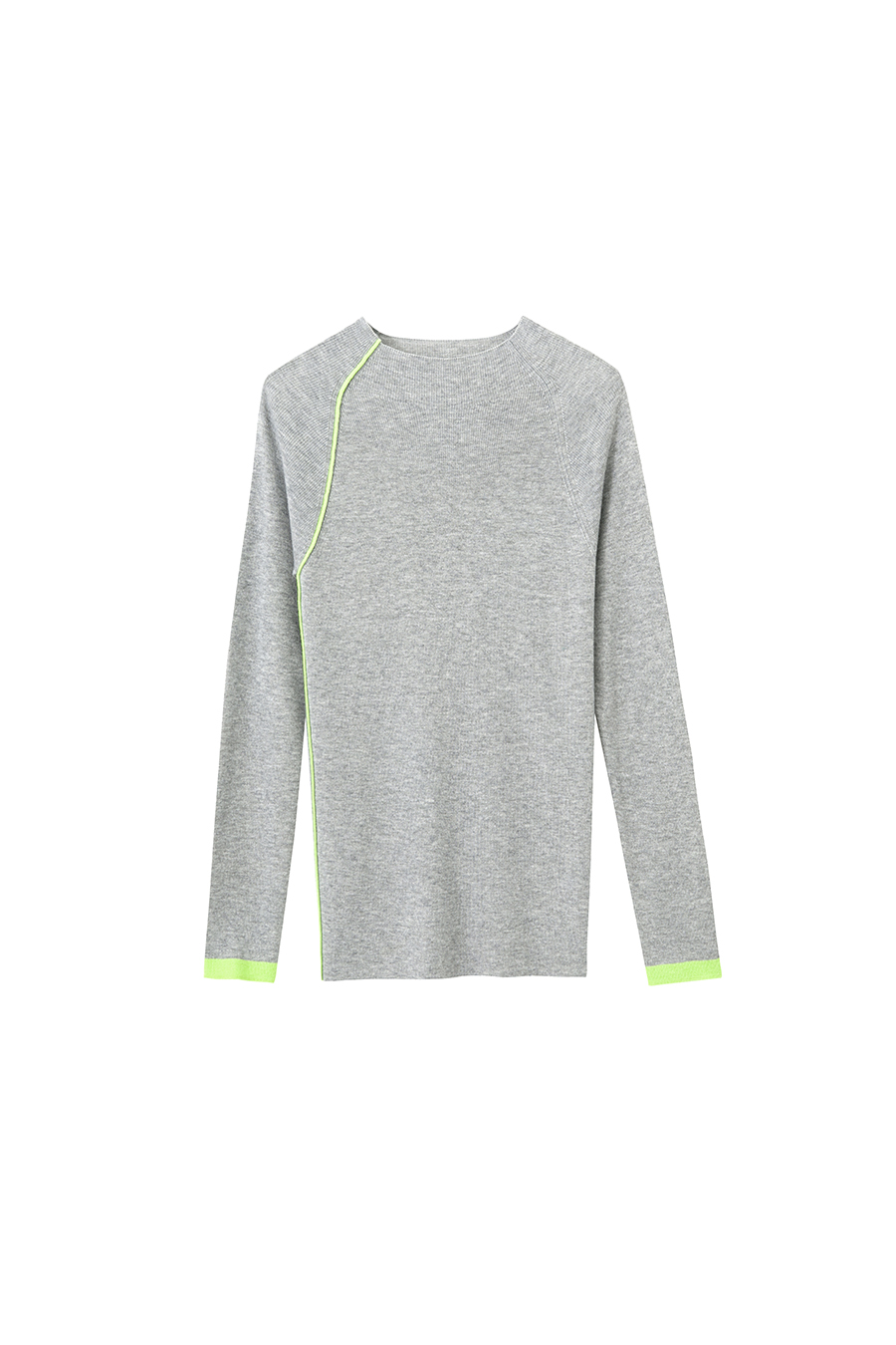 Color - block Mock Neck Sweater|AMII-AMII.com