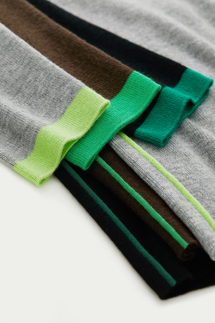 Color - block Mock Neck Sweater|AMII-AMII.com