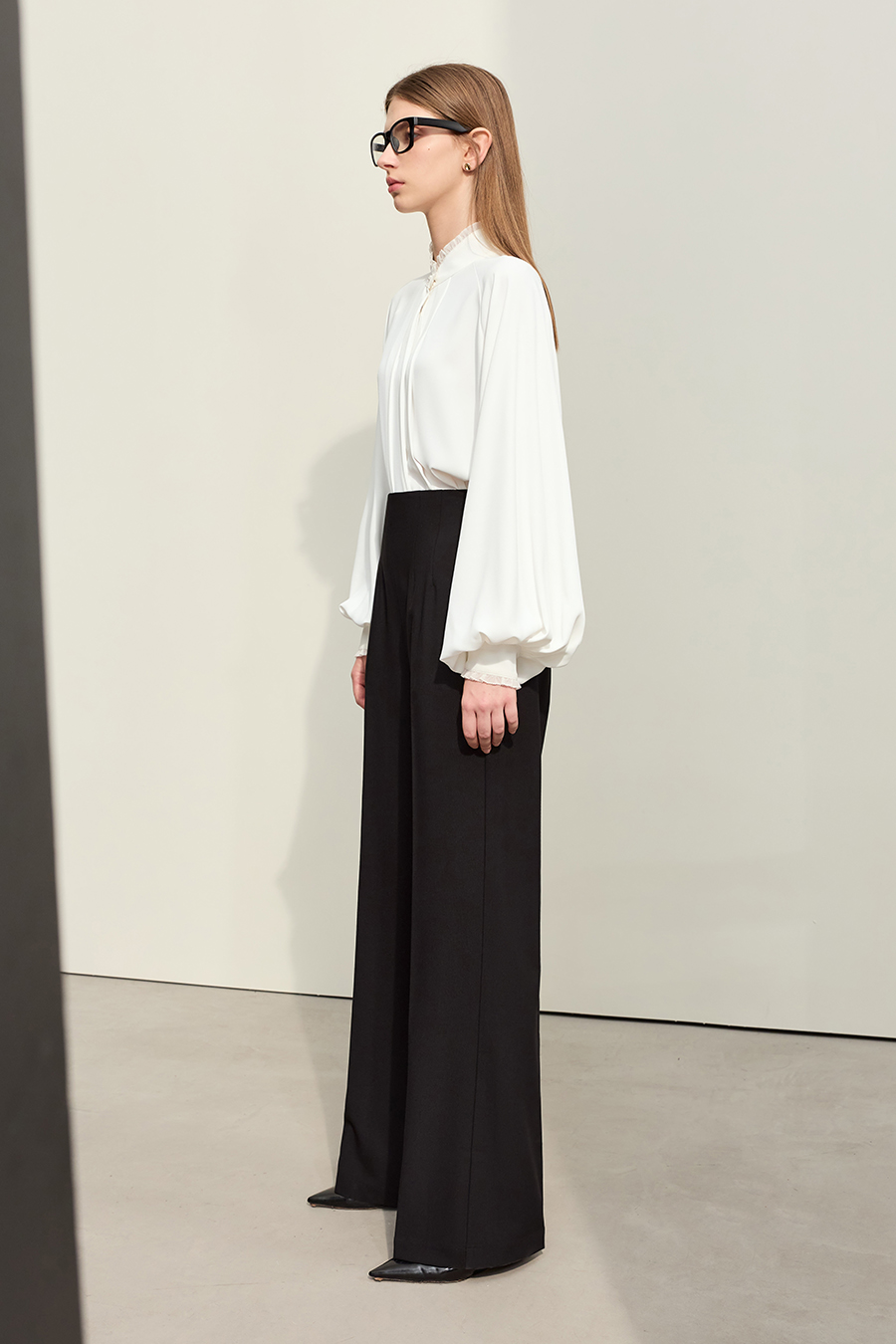 High Waist Straight Wide Leg Pants