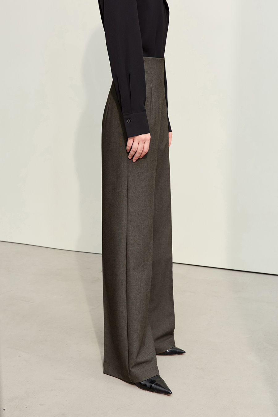 High Waist Straight Wide Leg Pants