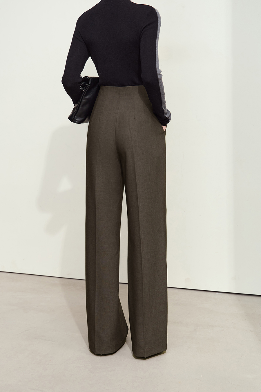 High Waist Straight Wide Leg Pants