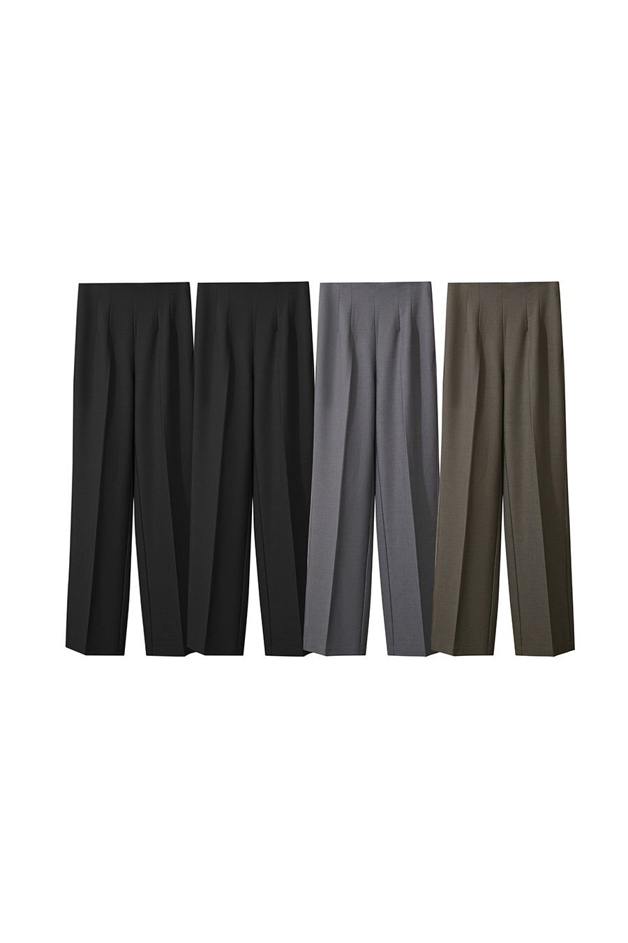 High Waist Straight Wide Leg Pants