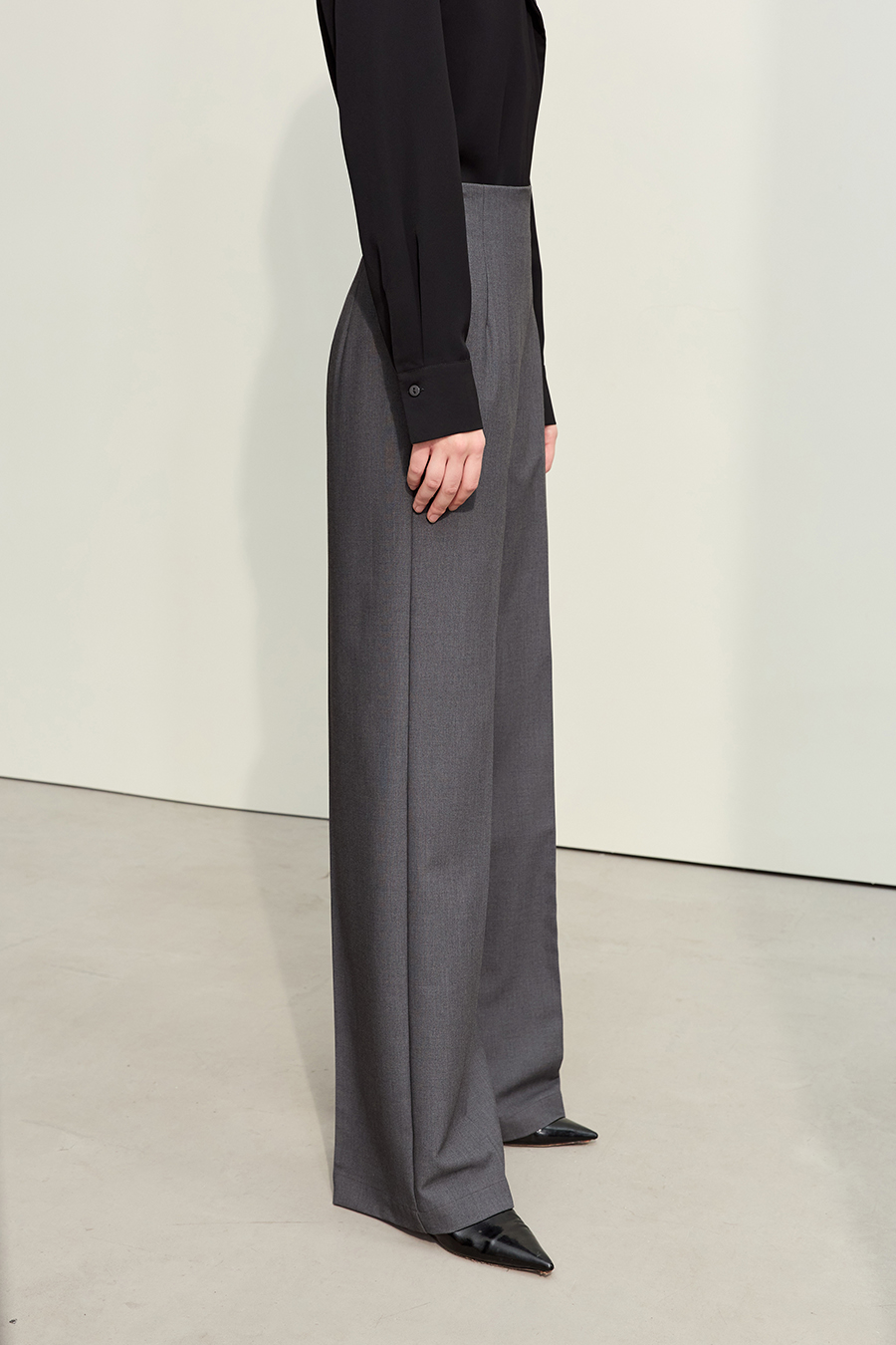 High Waist Straight Wide Leg Pants