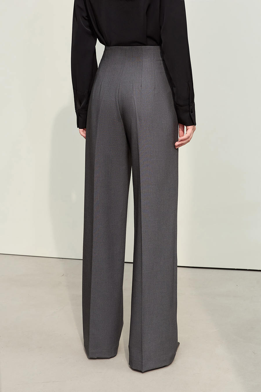 High Waist Straight Wide Leg Pants