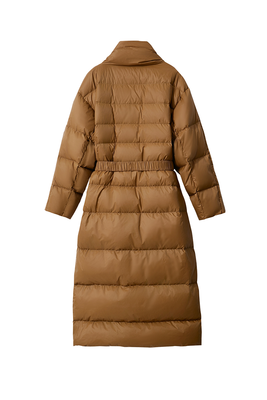 Belted Long Down Jacket|AMII-AMII.com