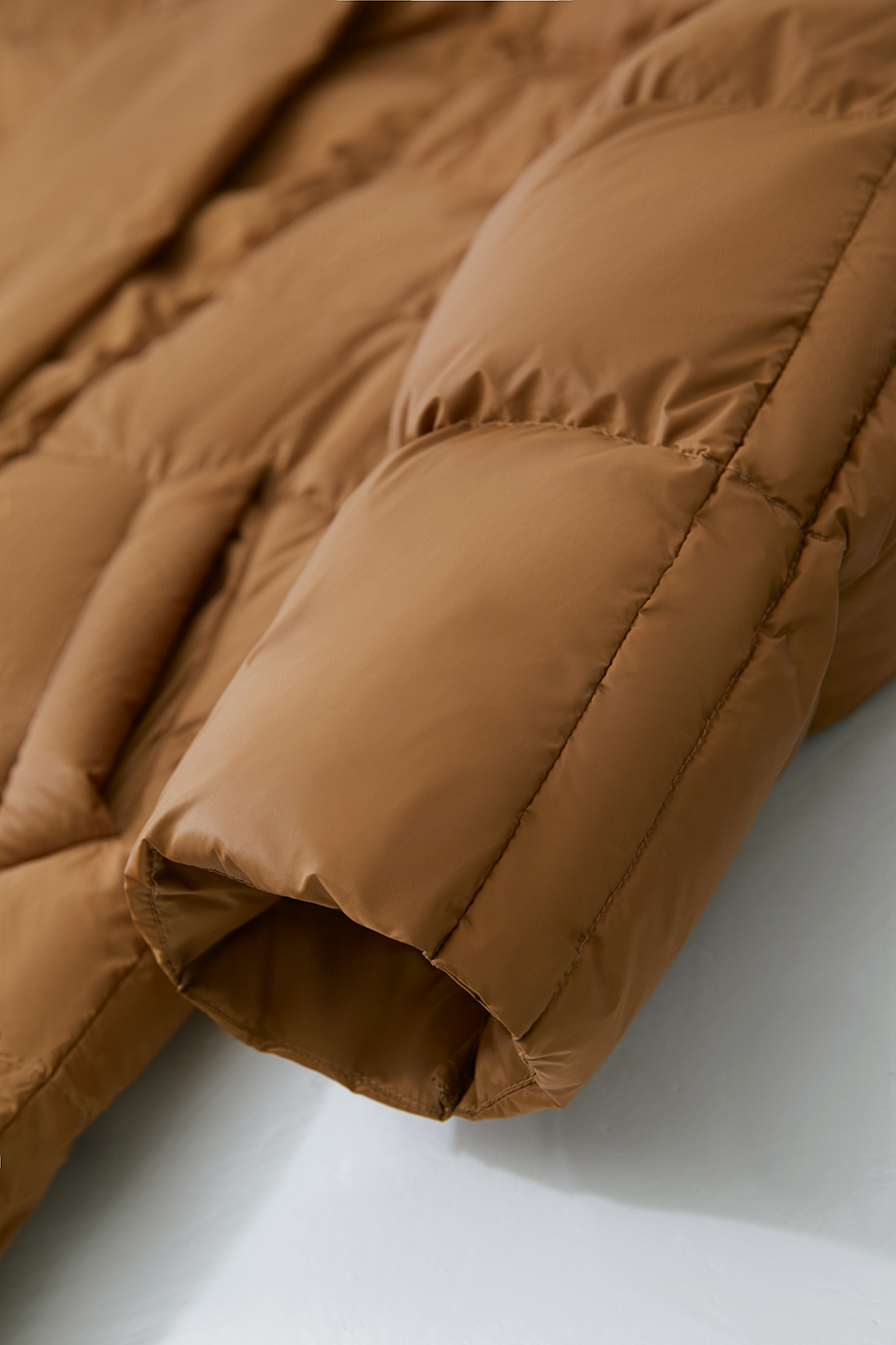 Belted Long Down Jacket|AMII-AMII.com