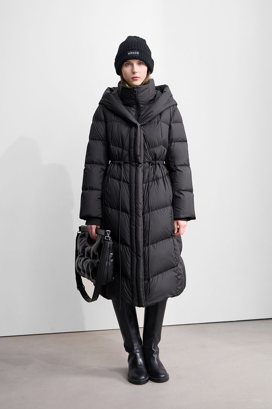 Graphene Hooded Down Jacket|AMII-AMII.com