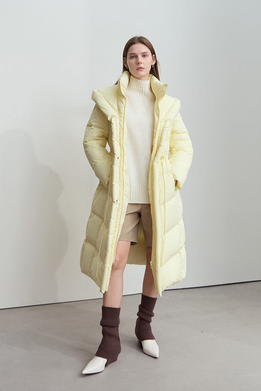 Graphene Hooded Down Jacket|AMII-AMII.com