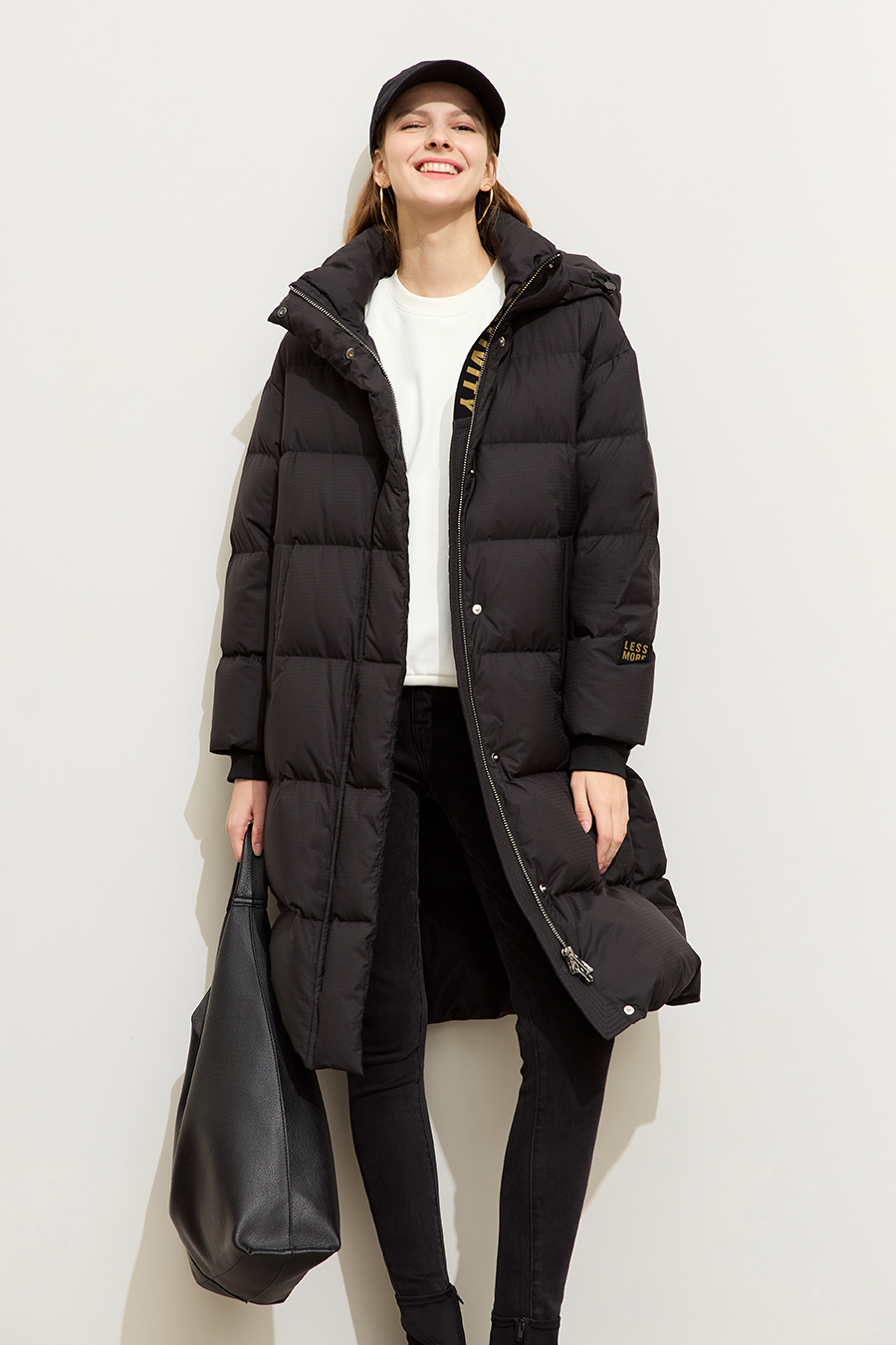 Printed Hooded Down Jacket|AMII-AMII.com