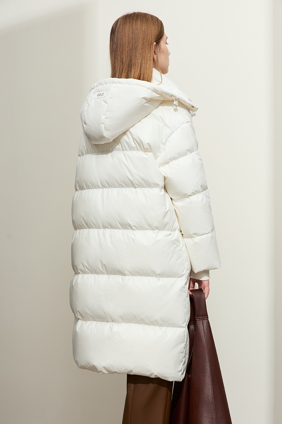 Printed Hooded Down Jacket|AMII-AMII.com