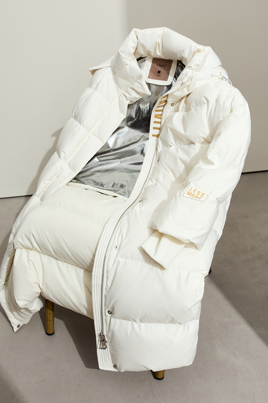 Printed Hooded Down Jacket|AMII-AMII.com