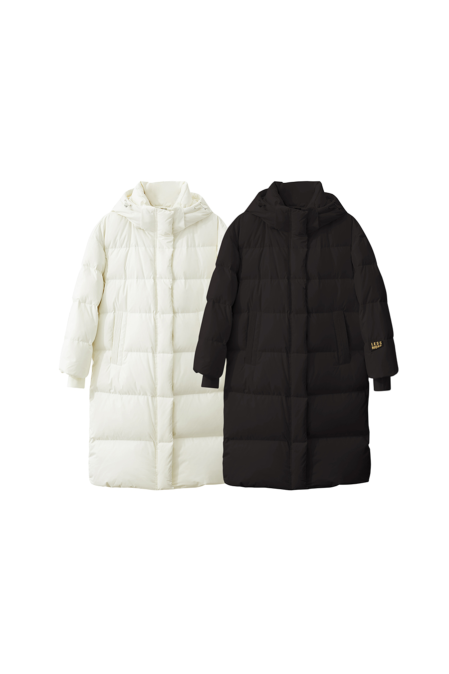 Printed Hooded Down Jacket|AMII-AMII.com