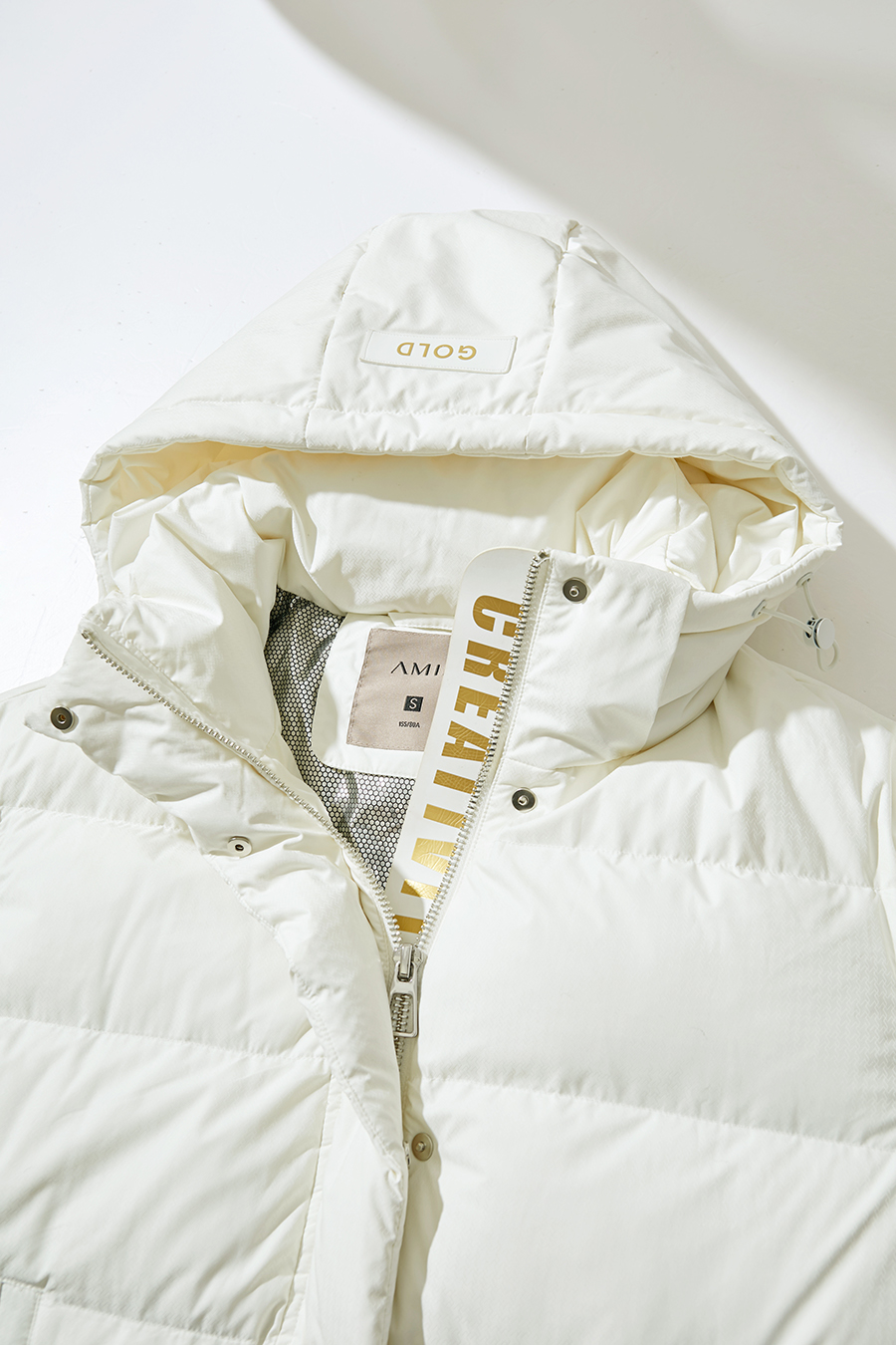 Printed Hooded Down Jacket|AMII-AMII.com