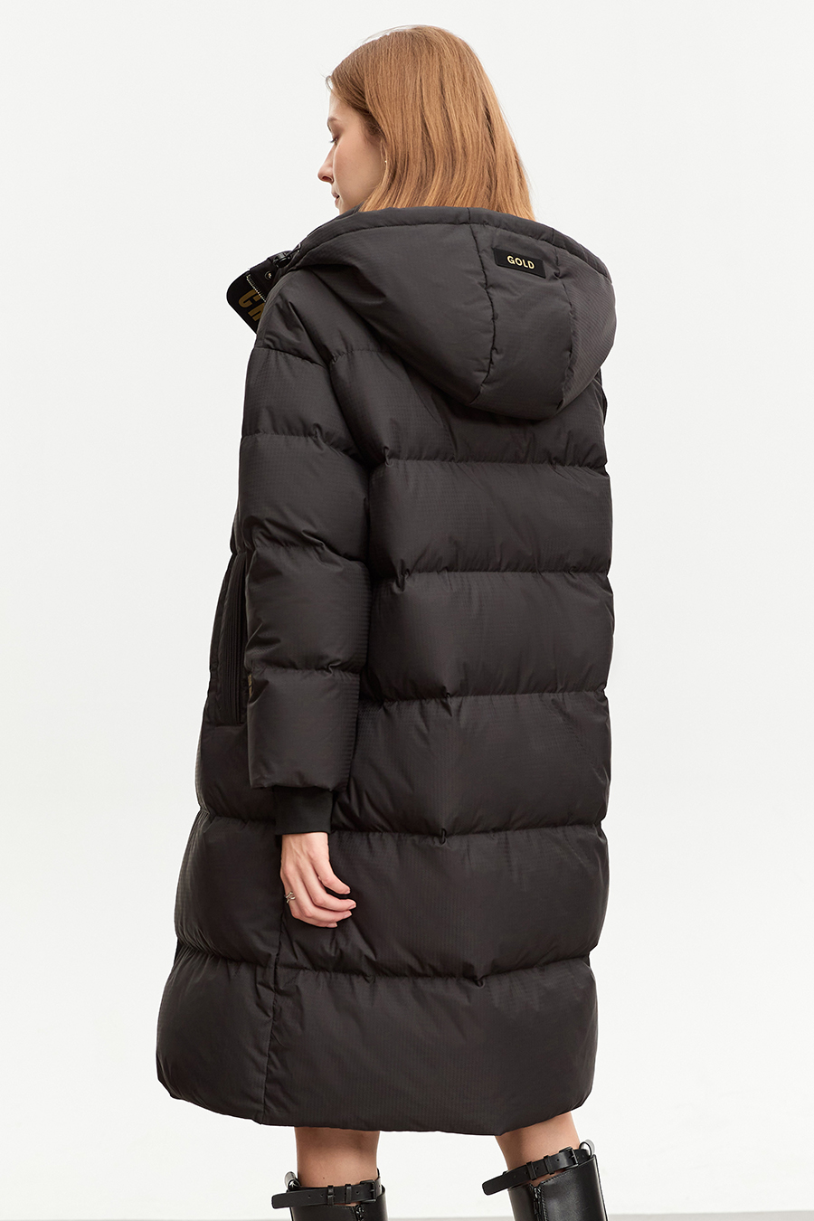 Printed Hooded Down Jacket|AMII-AMII.com