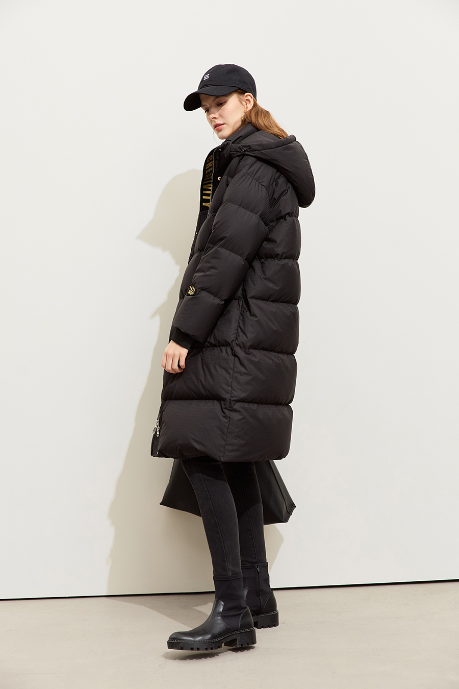 Printed Hooded Down Jacket|AMII-AMII.com